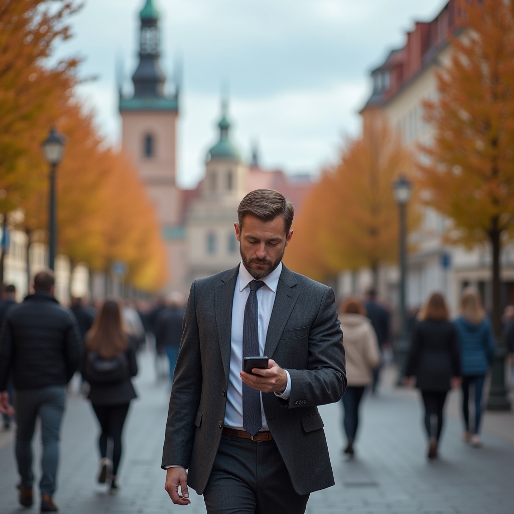 Обмен валют в польском городе